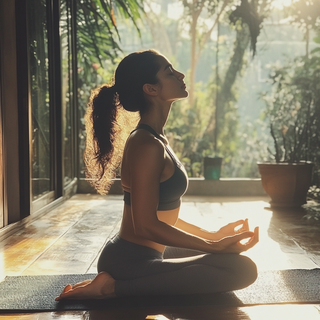 Динамічна віньяса йога з плавними переходами між позами